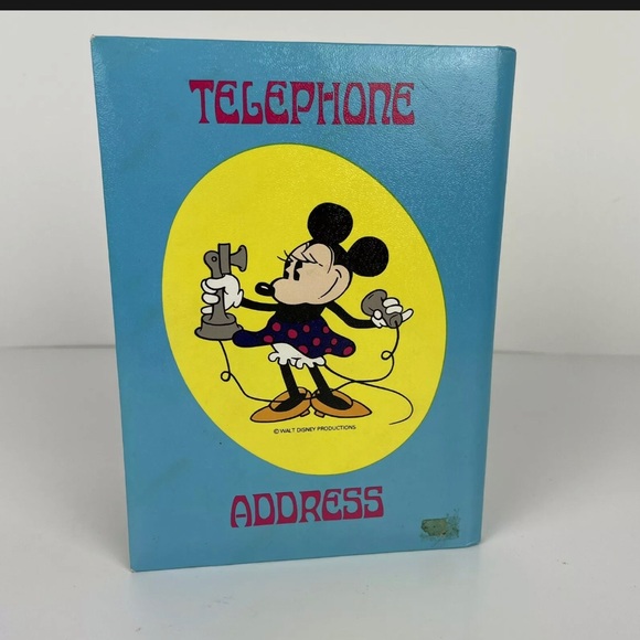 Vtg Mickey Mouse Address Telephone Book Mailman Minnie Japan- 1970s collectible - Picture 2 of 6